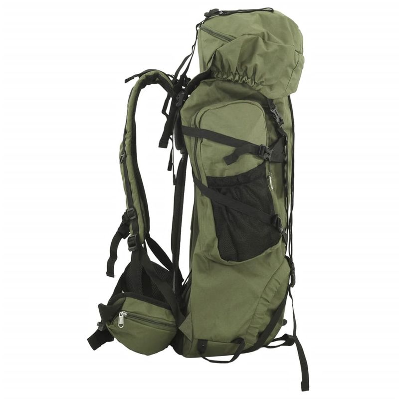 Sport si Outdoor - Articole de voiaj - Rucsacuri - Rucsac de drumetie, verde kaki, 80 L, tesatura oxford - Infinity.ro