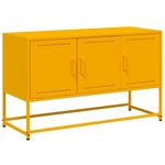 Casa si Gradina - Mobilier - Comode si corpuri - Comode - Dulap TV, galben mustar, 100,5x39x60,5 cm, otel - Infinity.ro