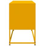 Casa si Gradina - Mobilier - Comode si corpuri - Comode - Dulap TV, galben mustar, 100,5x39x60,5 cm, otel - Infinity.ro