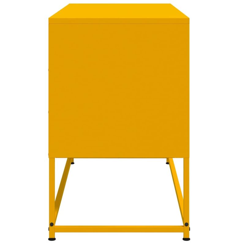 Casa si Gradina - Mobilier - Comode si corpuri - Comode - Dulap TV, galben mustar, 100,5x39x60,5 cm, otel - Infinity.ro