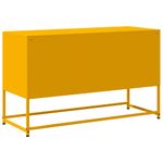 Casa si Gradina - Mobilier - Comode si corpuri - Comode - Dulap TV, galben mustar, 100,5x39x60,5 cm, otel - Infinity.ro