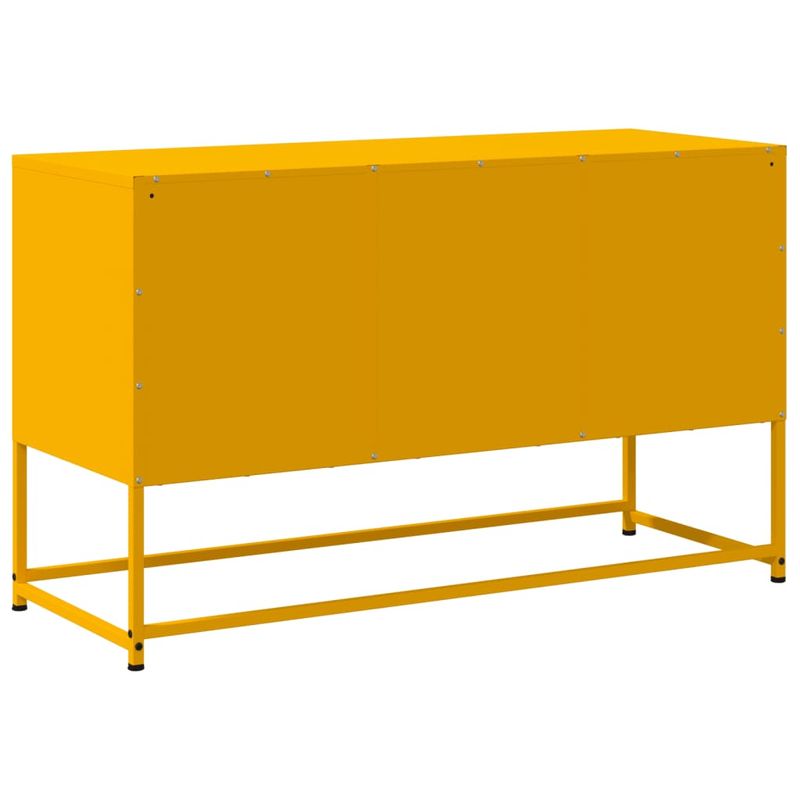 Casa si Gradina - Mobilier - Comode si corpuri - Comode - Dulap TV, galben mustar, 100,5x39x60,5 cm, otel - Infinity.ro