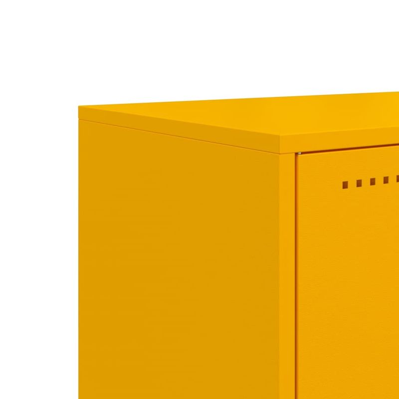 Casa si Gradina - Mobilier - Comode si corpuri - Comode - Dulap TV, galben mustar, 100,5x39x60,5 cm, otel - Infinity.ro