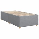 Casa si Gradina - Mobilier - Paturi si accesorii - Paturi - Pat box spring cu saltea, gri deschis, 90x200 cm, textil - Infinity.ro