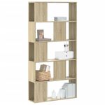 Casa si Gradina - Mobilier - Biblioteci si rafturi - Biblioteci - Biblioteca cu 5 niveluri stejar sonoma 80,5x23,5x162,5 cm lemn - Infinity.ro
