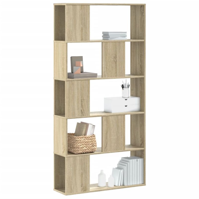 Casa si Gradina - Mobilier - Biblioteci si rafturi - Biblioteci - Biblioteca cu 5 niveluri stejar sonoma 80,5x23,5x162,5 cm lemn - Infinity.ro
