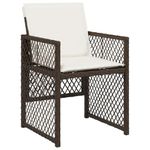 Casa si Gradina - Gradina si terasa - Mobilier exterior - Seturi mobila gradina - Set mobilier de gradina cu perne, 15 piese, maro, poliratan - Infinity.ro