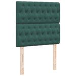 Casa si Gradina - Mobilier - Paturi si accesorii - Paturi - Pat continental cu saltea, verde inchis, 80x200 cm, catifea - Infinity.ro