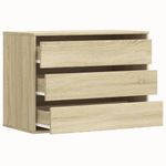 Casa si Gradina - Mobilier - Comode si corpuri - Comode - Dulap colt cu sertare stejar sonoma 80x41x58 cm lemn prelucrat - Infinity.ro