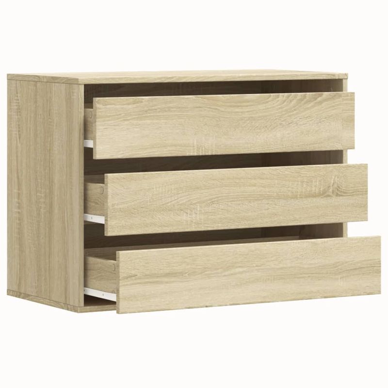 Casa si Gradina - Mobilier - Comode si corpuri - Comode - Dulap colt cu sertare stejar sonoma 80x41x58 cm lemn prelucrat - Infinity.ro