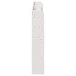 Casa si Gradina - Mobilier - Paturi si accesorii - Accesorii paturi - Tablie de pat cu rafturi, 135 cm, lemn masiv de pin, alb, mărime 145x16x82 cm - Infinity.ro