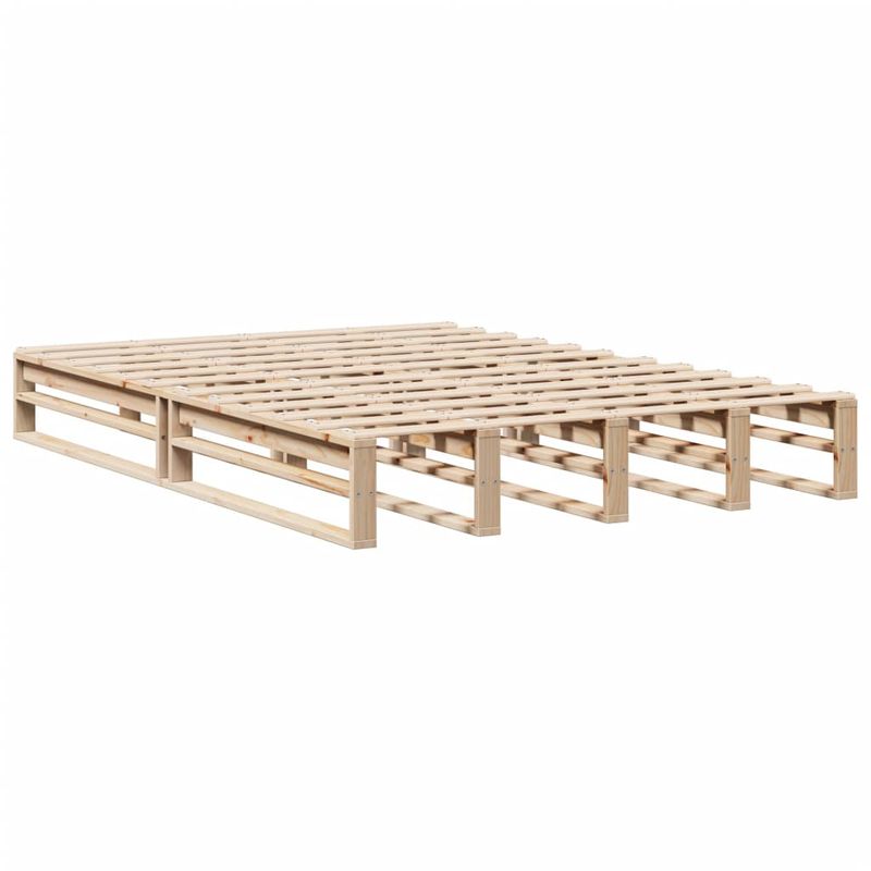 Casa si Gradina - Mobilier - Paturi si accesorii - Paturi - Cadru de pat fara saltea, 150x200 cm, lemn masiv pin - Infinity.ro