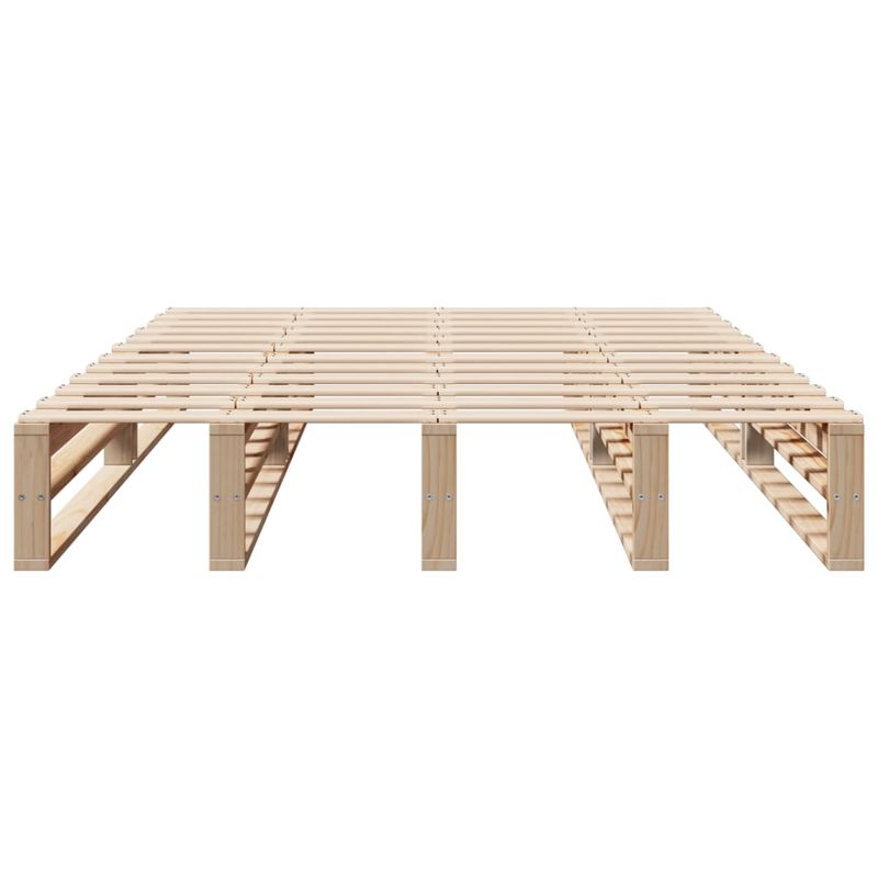 Casa si Gradina - Mobilier - Paturi si accesorii - Paturi - Cadru de pat fara saltea, 150x200 cm, lemn masiv pin - Infinity.ro