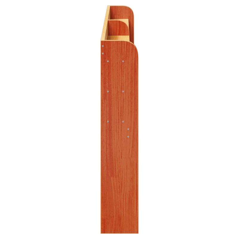 Casa si Gradina - Mobilier - Paturi si accesorii - Accesorii paturi - Tablie de pat cu rafturi, maro ceruit, 200 cm, lemn masiv pin, mărime 210x16x82 cm - Infinity.ro