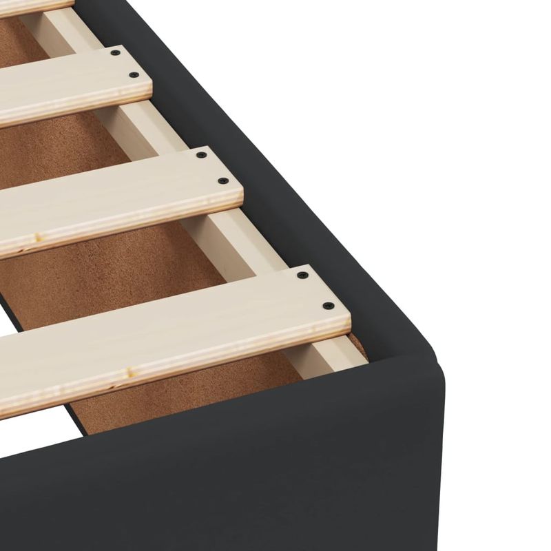 Casa si Gradina - Mobilier - Paturi si accesorii - Paturi - Cadru de pat, negru, 120x190 cm, piele ecologica - Infinity.ro