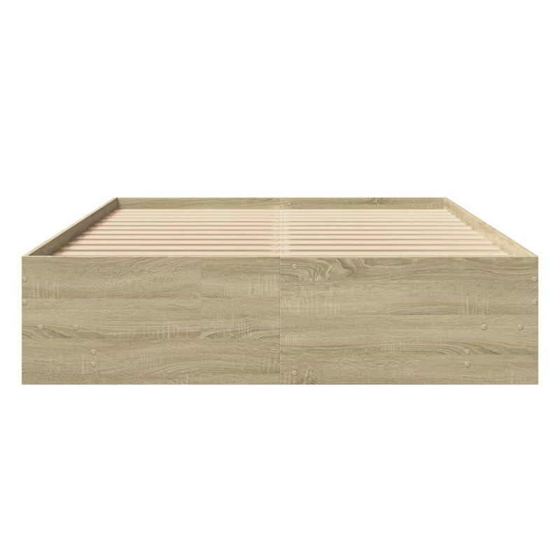 Casa si Gradina - Mobilier - Paturi si accesorii - Paturi - Cadru de pat, stejar sonoma, 120x190 cm, lemn prelucrat - Infinity.ro