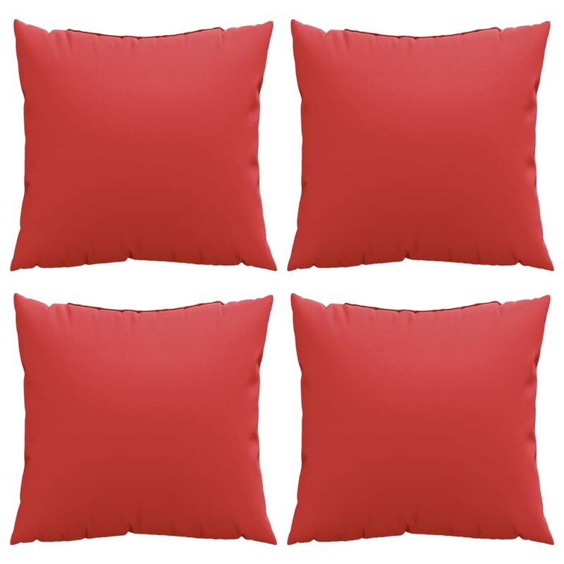 Casa si Gradina - Textile si covoare - Perne si pilote - Perne decorative - Perne de canapea, 4 buc., rosu, 60x60 cm, textil - Infinity.ro