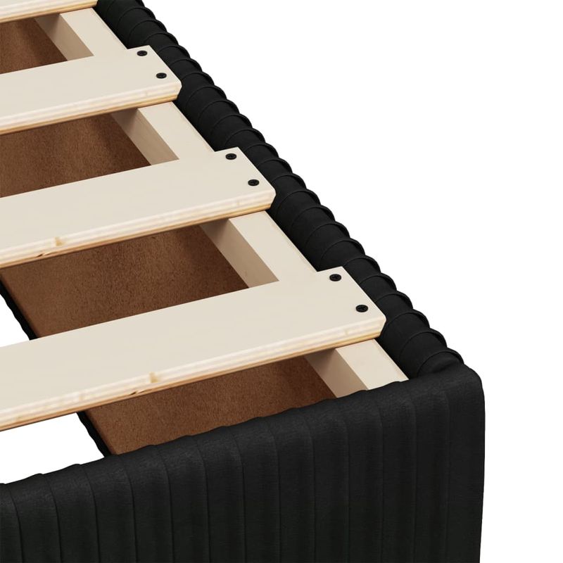 Casa si Gradina - Mobilier - Paturi si accesorii - Paturi - Pat box spring cu saltea, negru, 200x200 cm, catifea - Infinity.ro