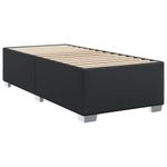 Casa si Gradina - Mobilier - Paturi si accesorii - Paturi - Pat continental cu saltea, negru, 80x200 cm, piele ecologica - Infinity.ro
