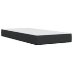 Casa si Gradina - Mobilier - Paturi si accesorii - Paturi - Pat continental cu saltea, negru, 80x200 cm, piele ecologica - Infinity.ro