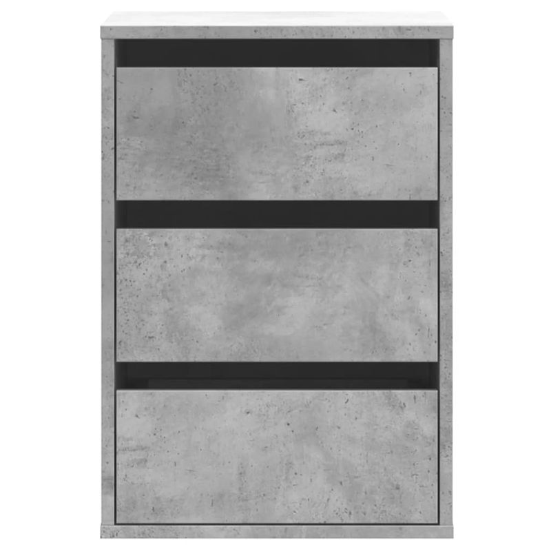 Casa si Gradina - Mobilier - Comode si corpuri - Comode - Dulap colt cu sertare gri beton 40x41x58 cm lemn prelucrat - Infinity.ro