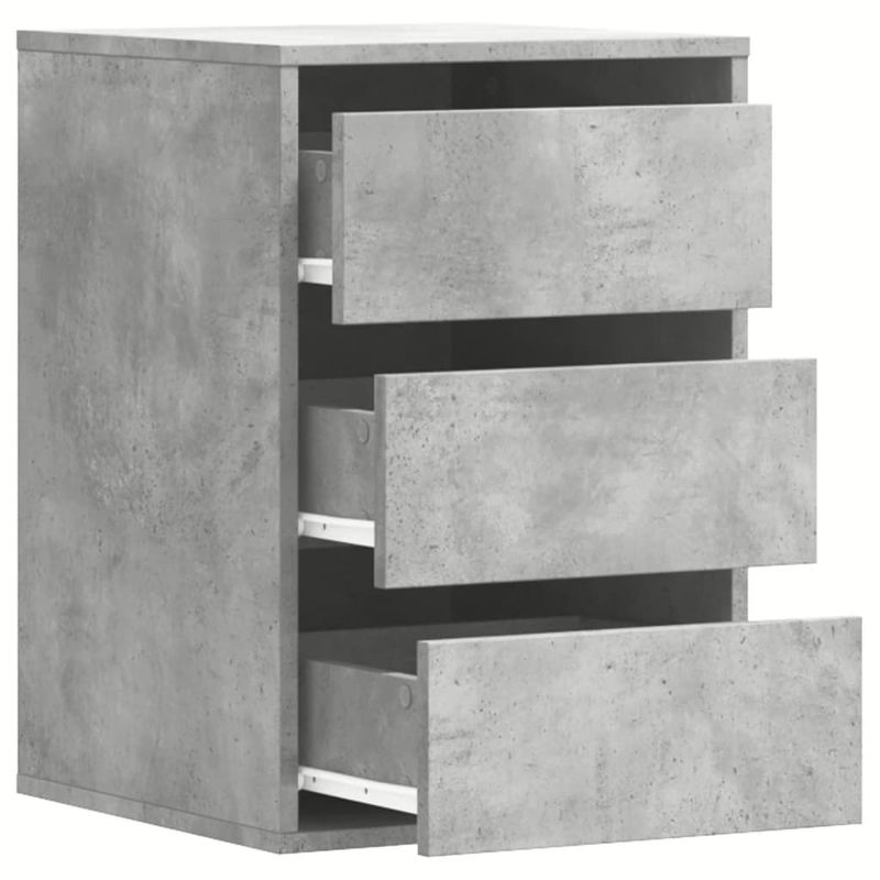 Casa si Gradina - Mobilier - Comode si corpuri - Comode - Dulap colt cu sertare gri beton 40x41x58 cm lemn prelucrat - Infinity.ro