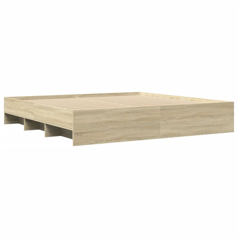 Casa si Gradina - Mobilier - Paturi si accesorii - Paturi - Cadru de pat, stejar sonoma, 180x200 cm, lemn prelucrat - Infinity.ro