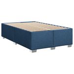 Casa si Gradina - Mobilier - Paturi si accesorii - Paturi - Pat box spring cu saltea, albastru, 120x200 cm, textil - Infinity.ro