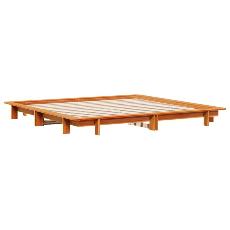Casa si Gradina - Mobilier - Paturi si accesorii - Paturi - Cadru de pat fara saltea, maro ceruit 180x200 cm lemn masiv pin - Infinity.ro
