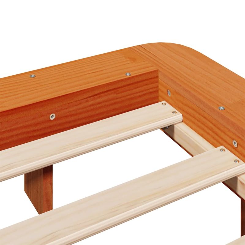 Casa si Gradina - Mobilier - Paturi si accesorii - Paturi - Cadru de pat fara saltea, maro ceruit 180x200 cm lemn masiv pin - Infinity.ro