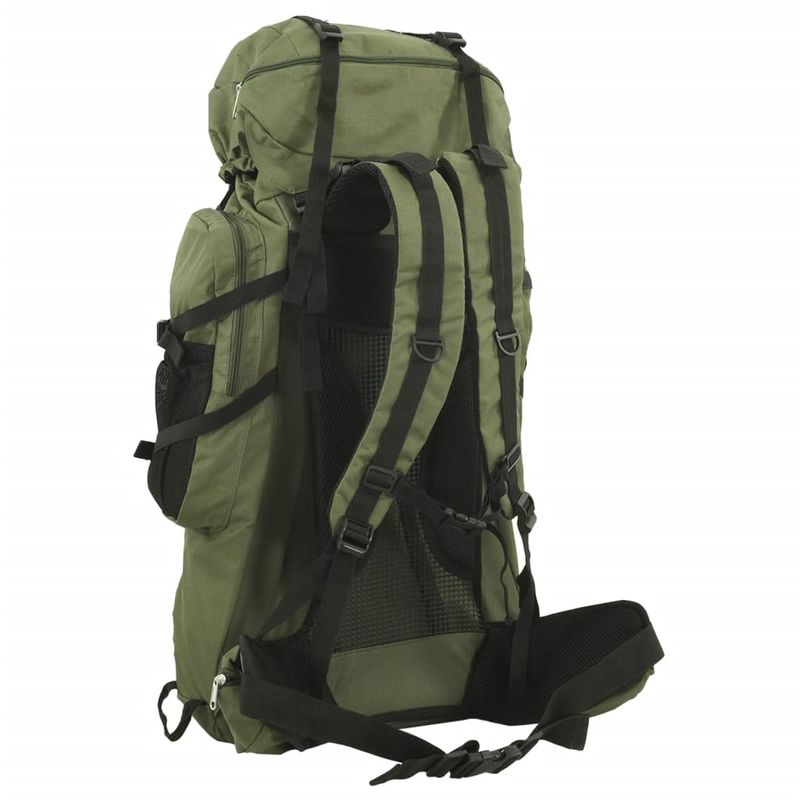 Sport si Outdoor - Articole de voiaj - Rucsacuri - Rucsac de drumetie, verde kaki, 100 L, tesatura oxford - Infinity.ro