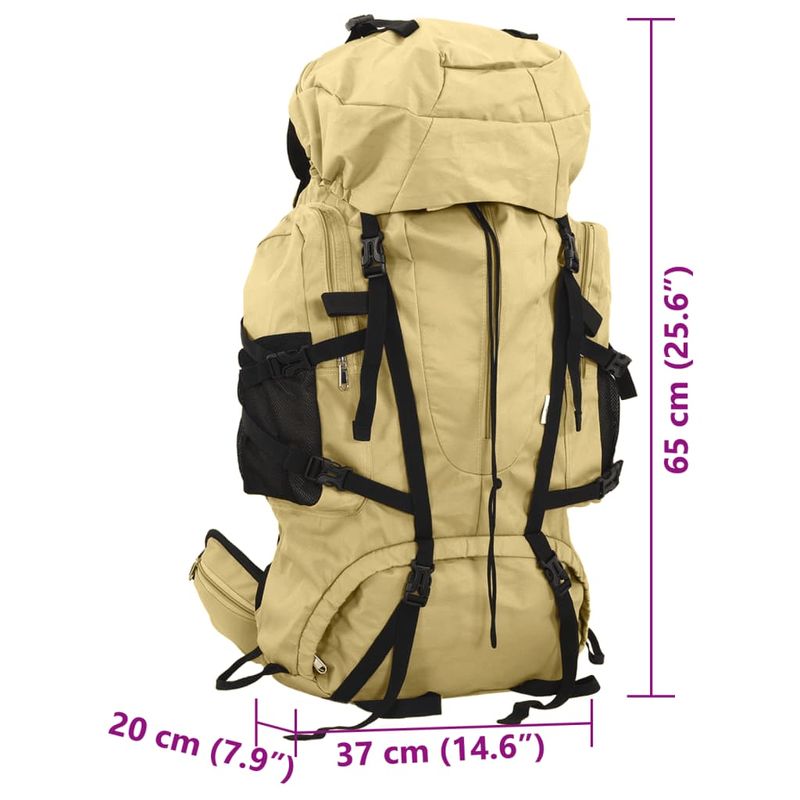 Sport si Outdoor - Articole de voiaj - Rucsacuri - Rucsac de drumetie, kaki, 60 L, tesatura oxford - Infinity.ro