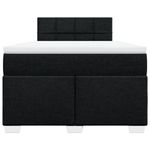 Casa si Gradina - Mobilier - Paturi si accesorii - Paturi - Pat box spring cu saltea, negru, 120x190 cm, catifea - Infinity.ro