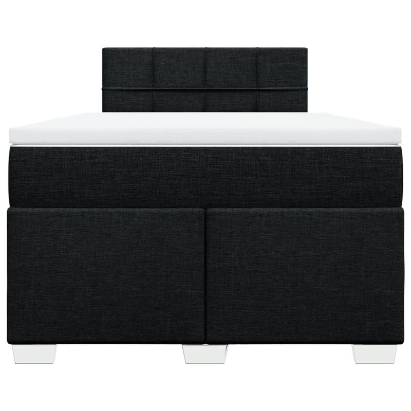 Casa si Gradina - Mobilier - Paturi si accesorii - Paturi - Pat box spring cu saltea, negru, 120x190 cm, catifea - Infinity.ro