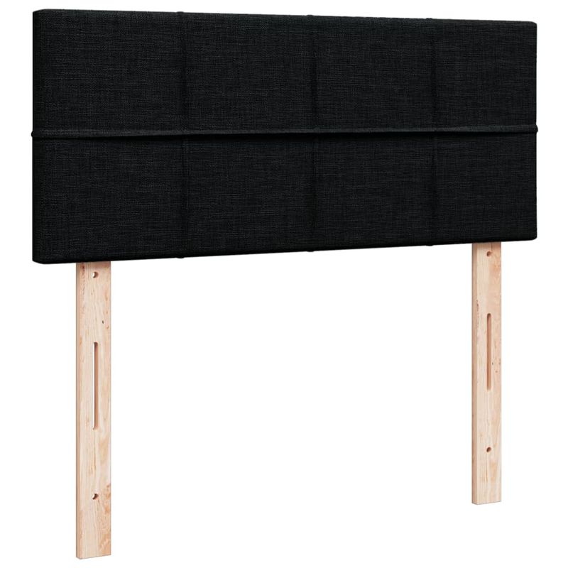 Casa si Gradina - Mobilier - Paturi si accesorii - Paturi - Pat box spring cu saltea, negru, 120x190 cm, catifea - Infinity.ro