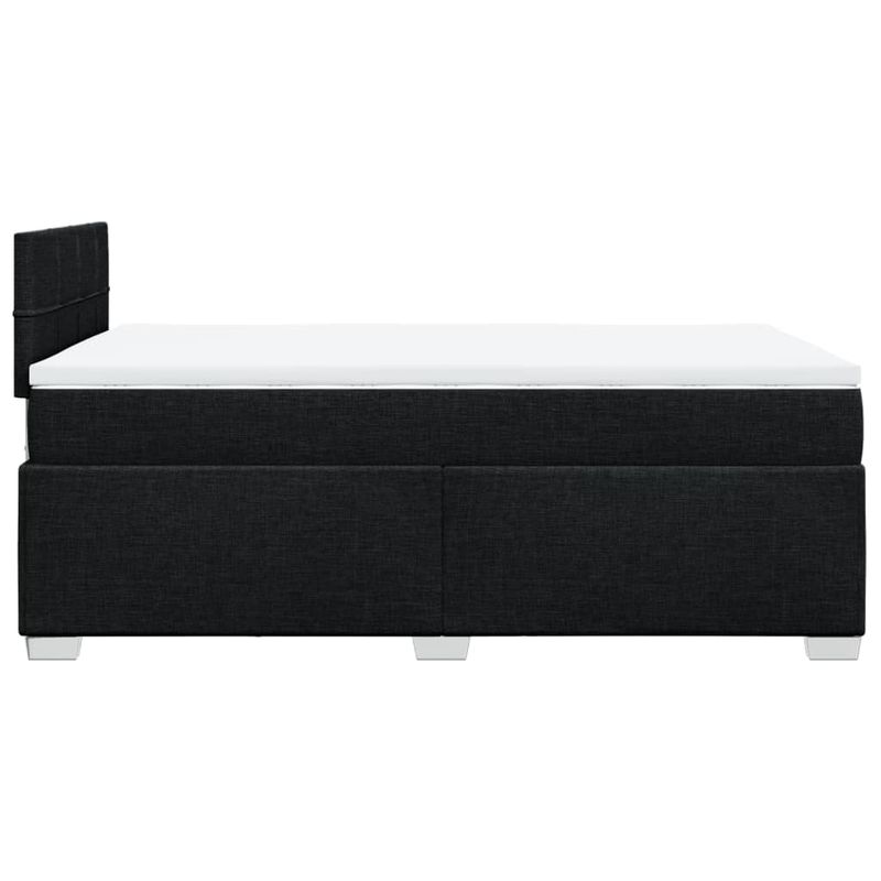 Casa si Gradina - Mobilier - Paturi si accesorii - Paturi - Pat box spring cu saltea, negru, 120x190 cm, catifea - Infinity.ro
