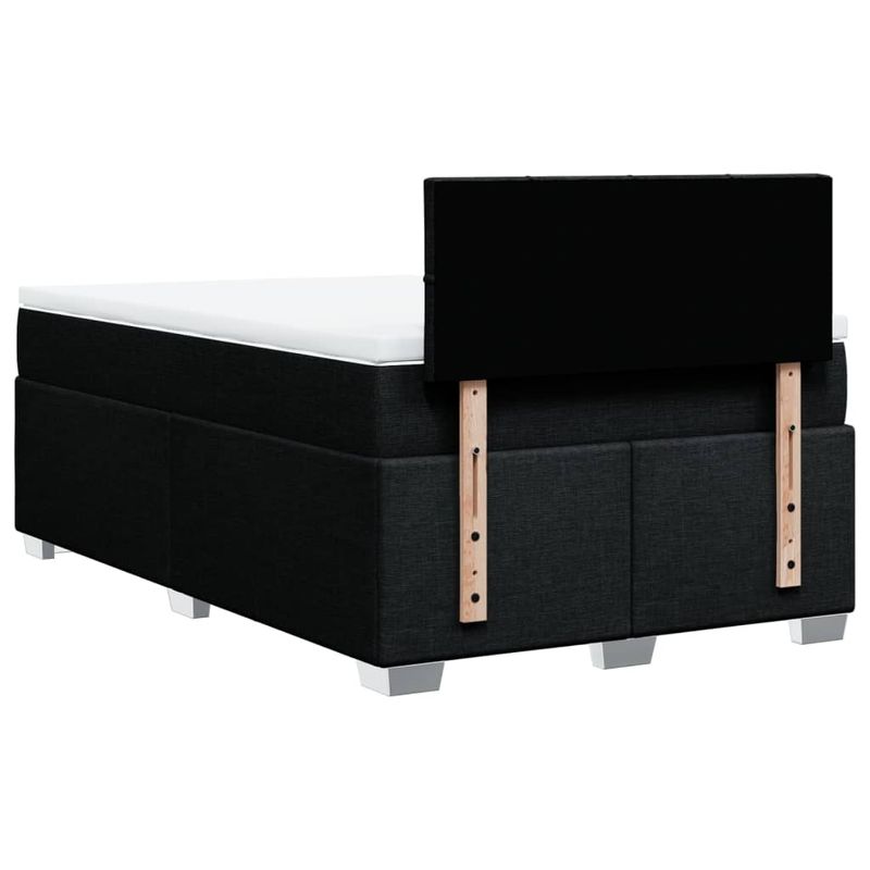 Casa si Gradina - Mobilier - Paturi si accesorii - Paturi - Pat box spring cu saltea, negru, 120x190 cm, catifea - Infinity.ro