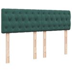 Casa si Gradina - Mobilier - Paturi si accesorii - Paturi - Pat box spring cu saltea, verde inchis, 140x200 cm, catifea - Infinity.ro