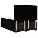 Casa si Gradina - Mobilier - Paturi si accesorii - Paturi - Pat box spring cu saltea, negru, 140x200 cm, textil - Infinity.ro