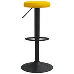 Casa si Gradina - Mobilier - Scaune si fotolii - Scaune - Scaune de bar, 2 buc., galben mustar, catifea - Infinity.ro