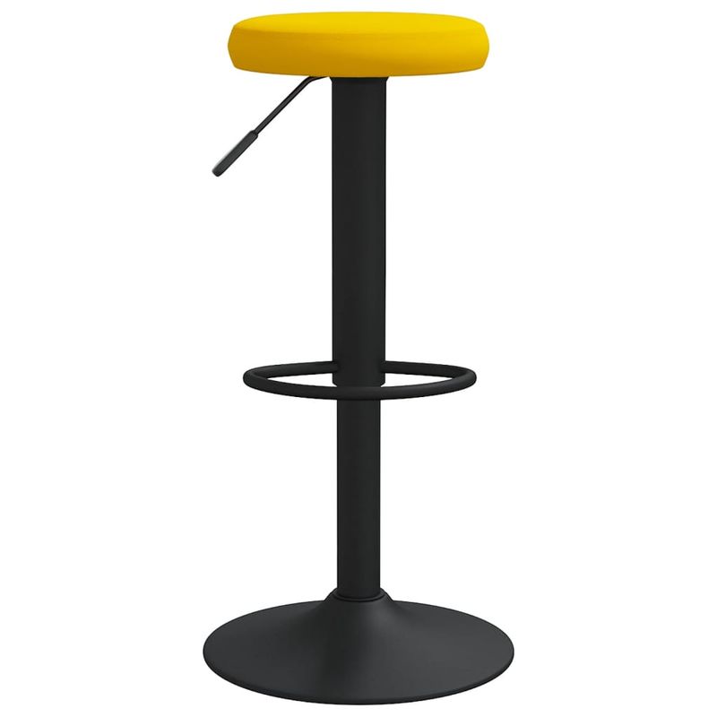 Casa si Gradina - Mobilier - Scaune si fotolii - Scaune - Scaune de bar, 2 buc., galben mustar, catifea - Infinity.ro