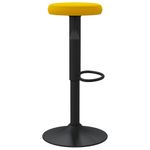 Casa si Gradina - Mobilier - Scaune si fotolii - Scaune - Scaune de bar, 2 buc., galben mustar, catifea - Infinity.ro