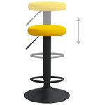 Casa si Gradina - Mobilier - Scaune si fotolii - Scaune - Scaune de bar, 2 buc., galben mustar, catifea - Infinity.ro