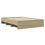Casa si Gradina - Mobilier - Paturi si accesorii - Paturi - Cadru de pat, stejar sonoma, 120x200 cm, lemn prelucrat - Infinity.ro