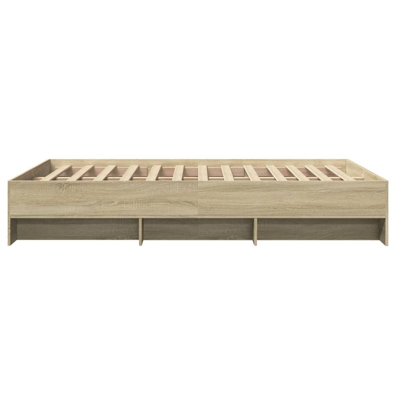 Casa si Gradina - Mobilier - Paturi si accesorii - Paturi - Cadru de pat, stejar sonoma, 120x200 cm, lemn prelucrat - Infinity.ro