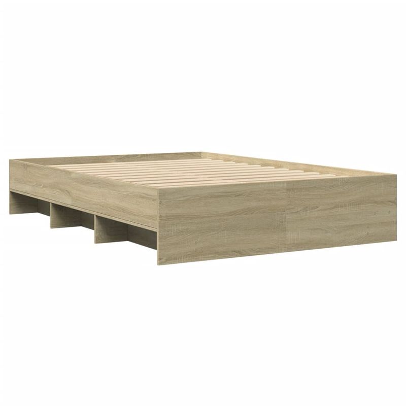Casa si Gradina - Mobilier - Paturi si accesorii - Paturi - Cadru de pat, stejar sonoma, 120x200 cm, lemn prelucrat - Infinity.ro