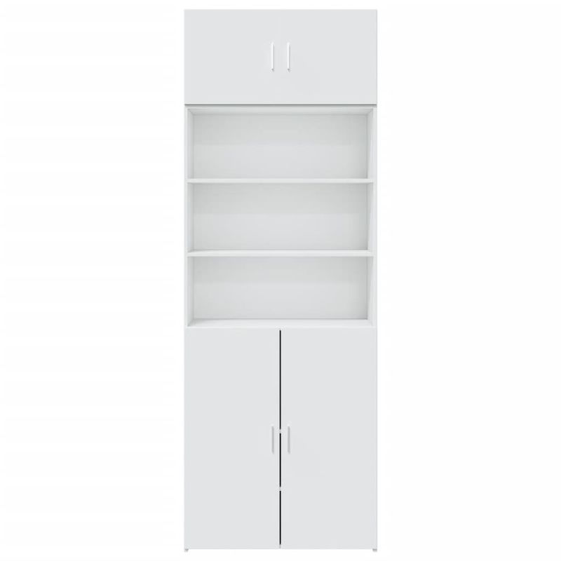 Casa si Gradina - Mobilier - Comode si corpuri - Comode - Dulap de depozitare, alb, 80x42,5x225 cm, lemn prelucrat - Infinity.ro