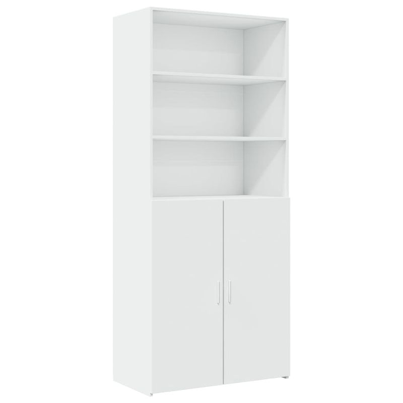 Casa si Gradina - Mobilier - Comode si corpuri - Comode - Dulap de depozitare, alb, 80x42,5x225 cm, lemn prelucrat - Infinity.ro