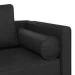 Casa si Gradina - Mobilier - Scaune si fotolii - Fotolii - Fotoliu sezlong cu perne, negru, piele ecologica - Infinity.ro