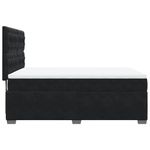 Casa si Gradina - Mobilier - Paturi si accesorii - Paturi - Pat box spring cu saltea, negru, 140x200 cm, catifea - Infinity.ro